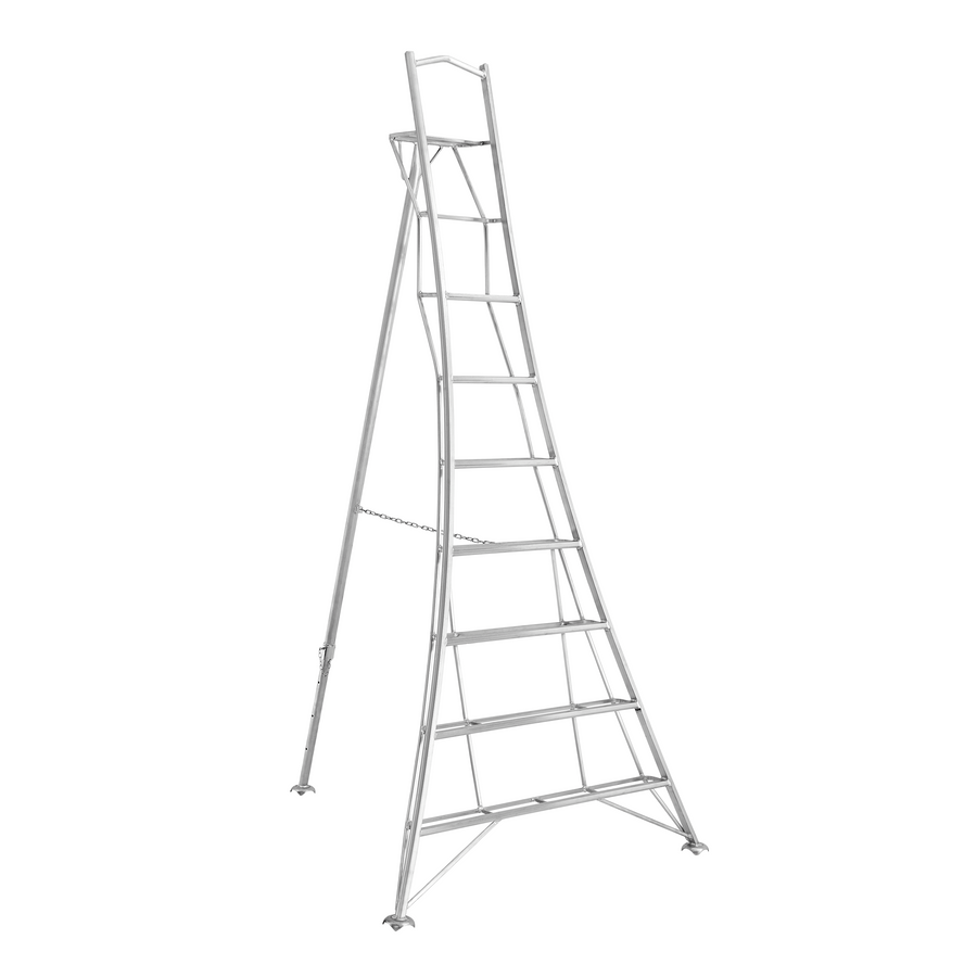 Platform Tripod Ladder - 3 Legs Adjustable 10ft / 3m